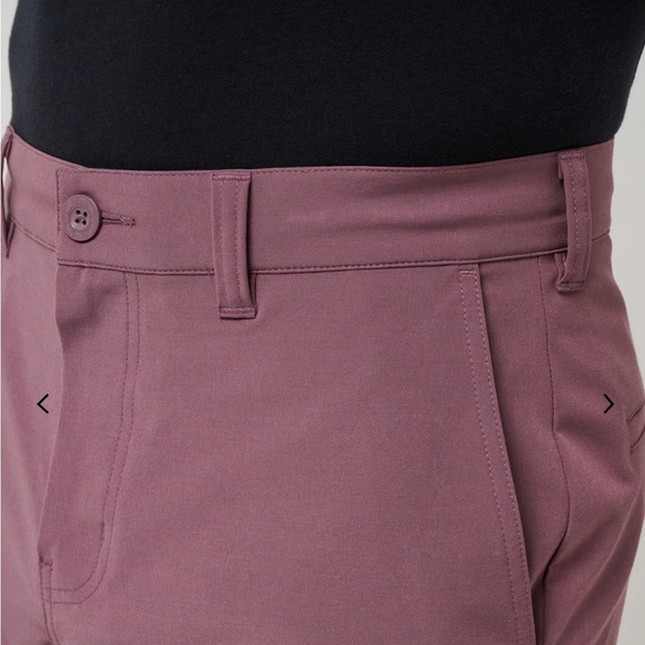Travis Mathew Men's Plum Flat Front Shorts - Picture 3 of 6